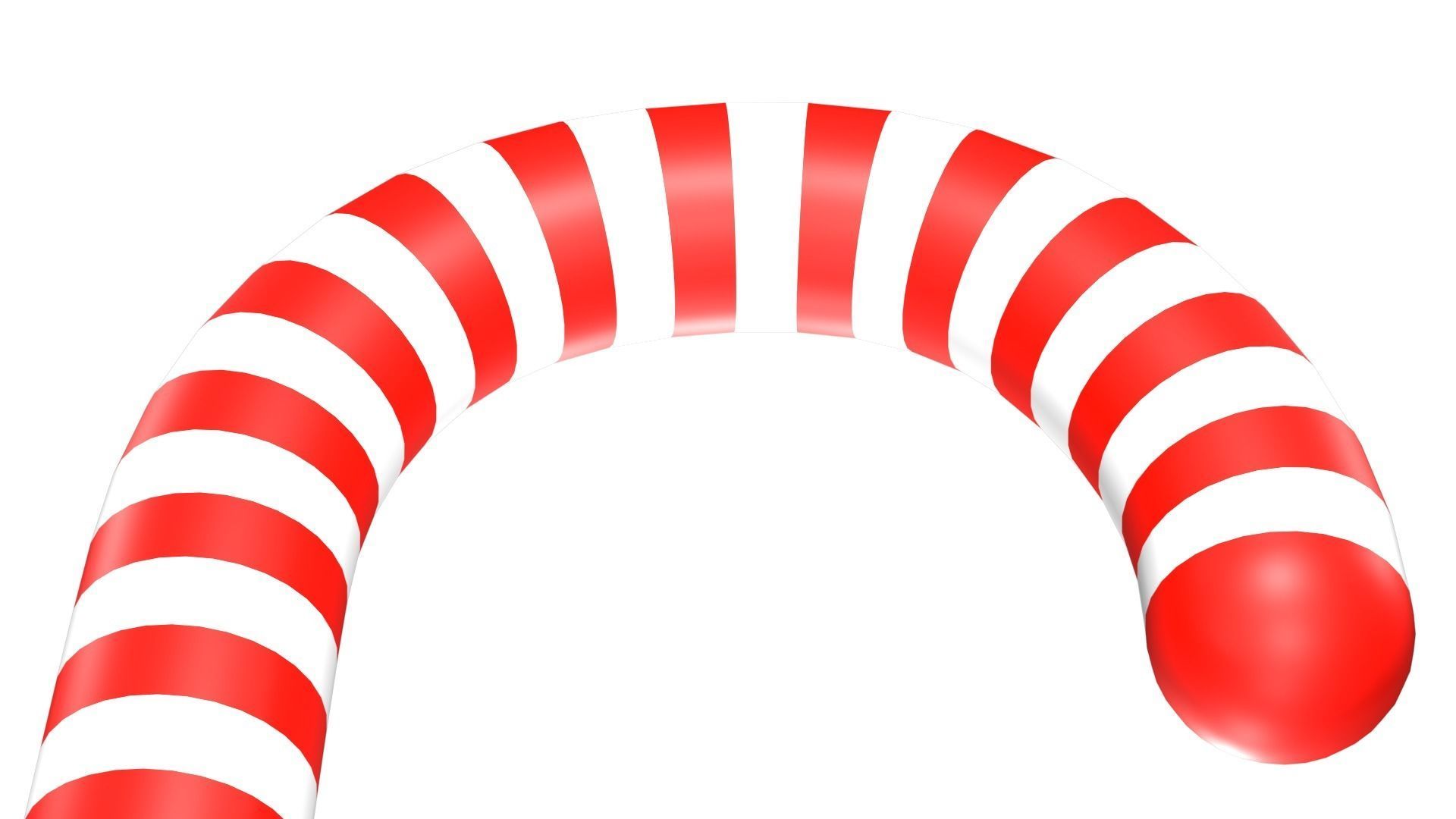 Christmas Candy Cane 3D Model 3D model_10