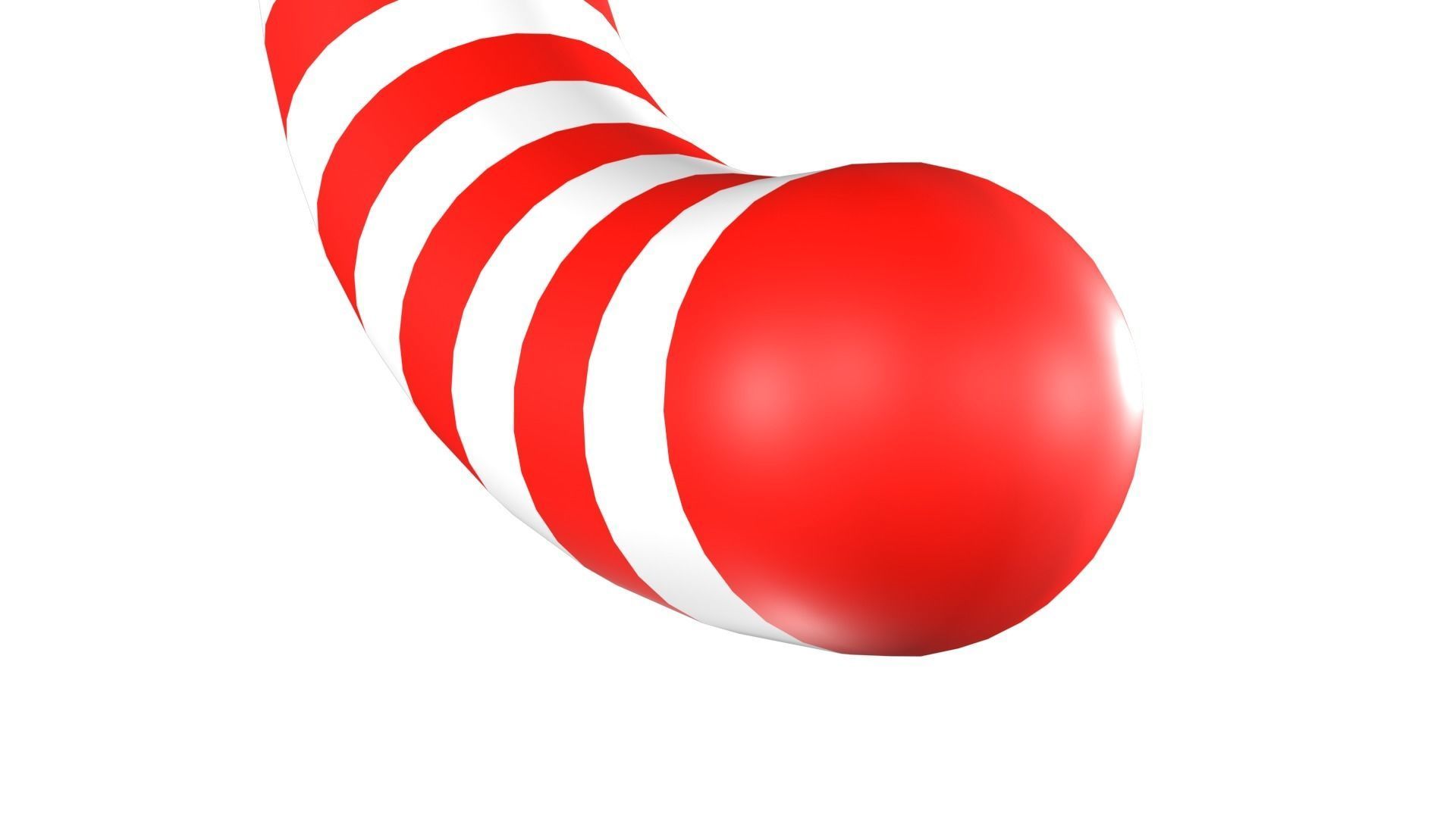 Christmas Candy Cane 3D Model 3D model_11