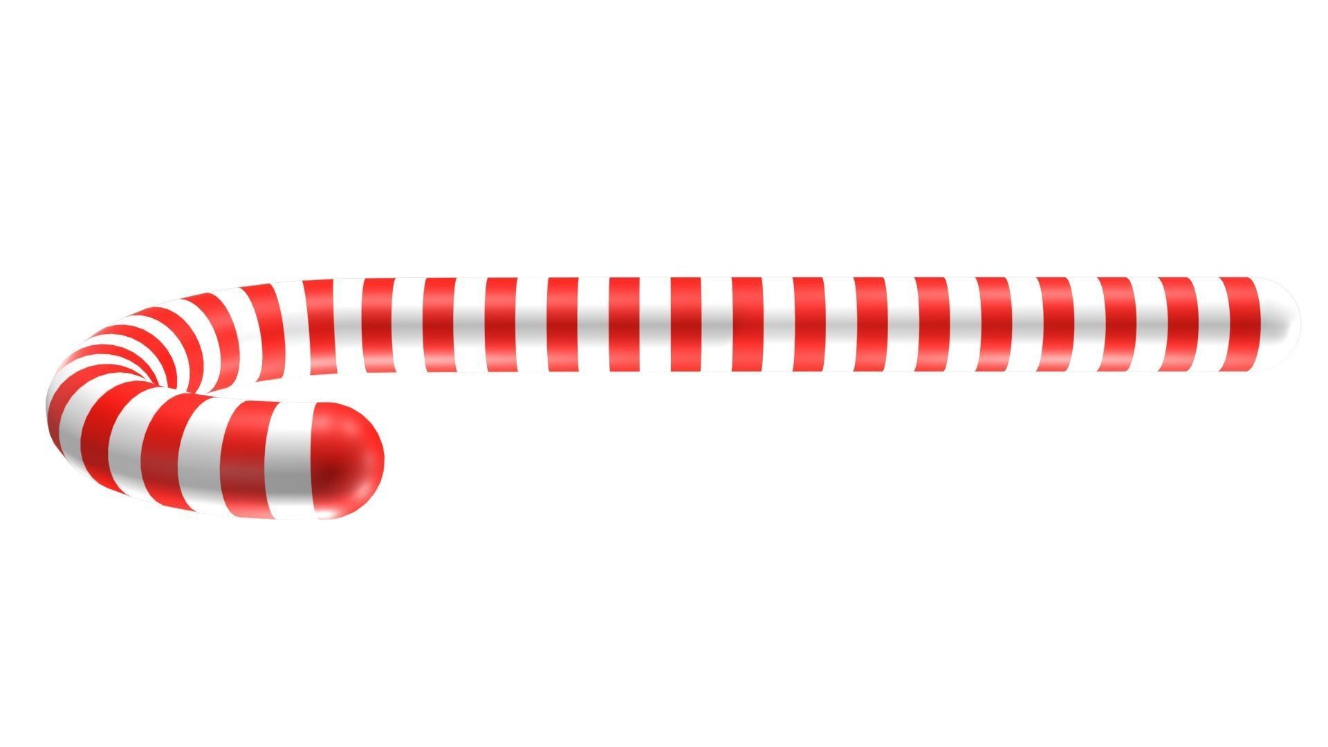 Christmas Candy Cane 3D Model 3D model_13