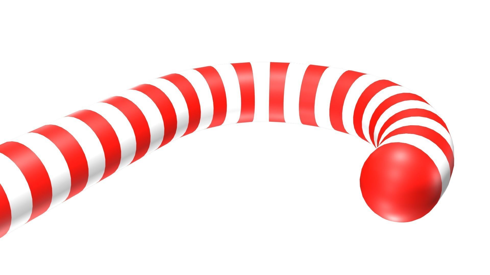 Christmas Candy Cane 3D Model 3D model_7