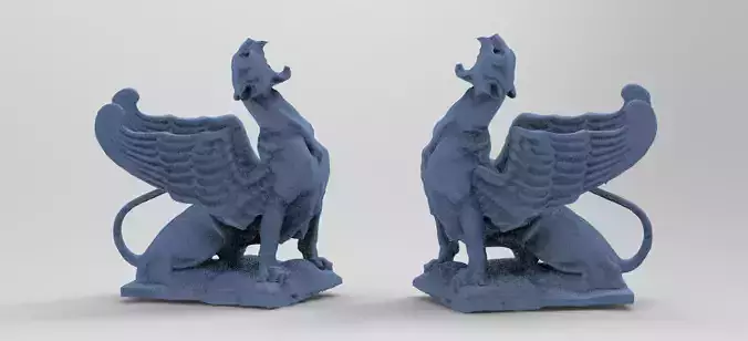 Classical Griffin Sculpture 2 mirrored 