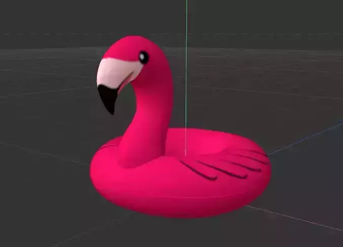 flotador de flamenco