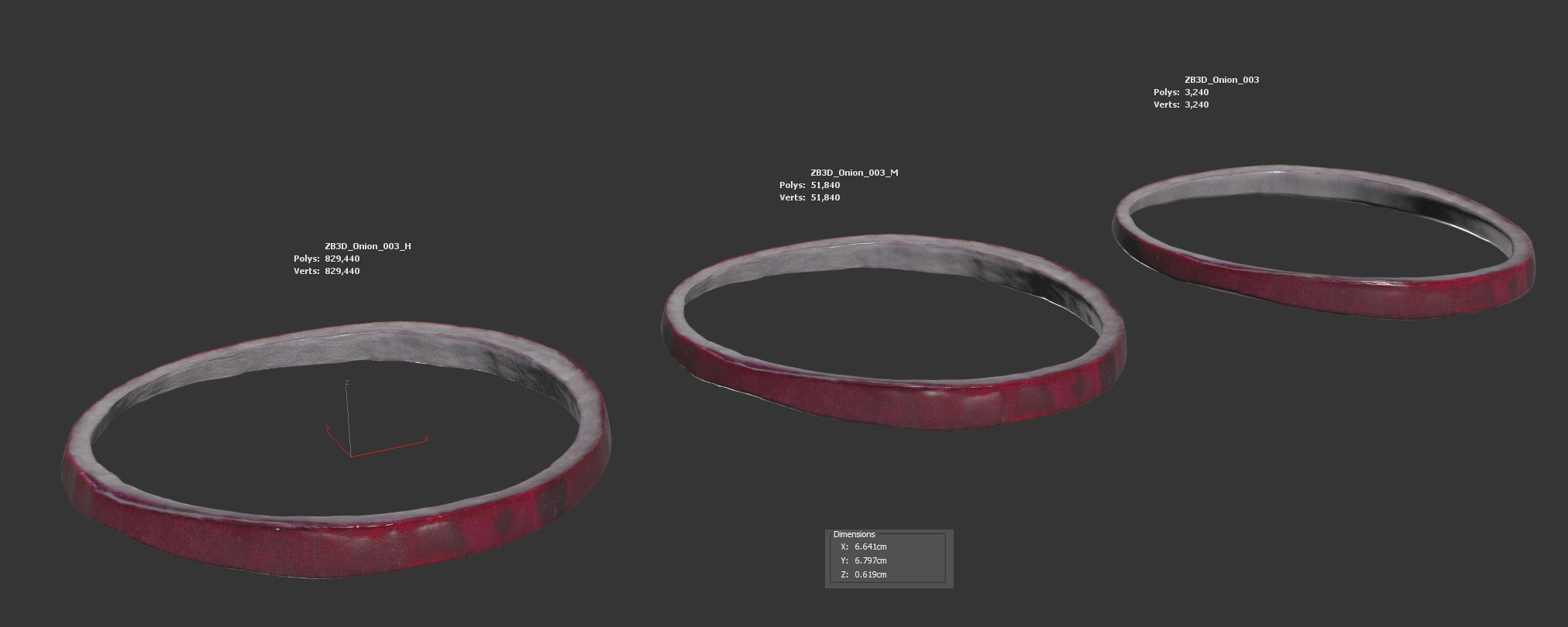 Onion 3D model_5
