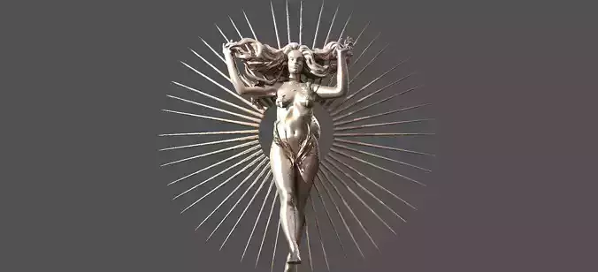 Solar Sun Witch Sculpture 2 