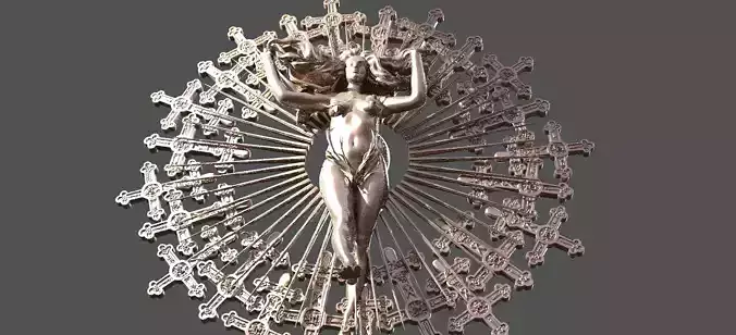 Solar Sun Witch Sculpture 3