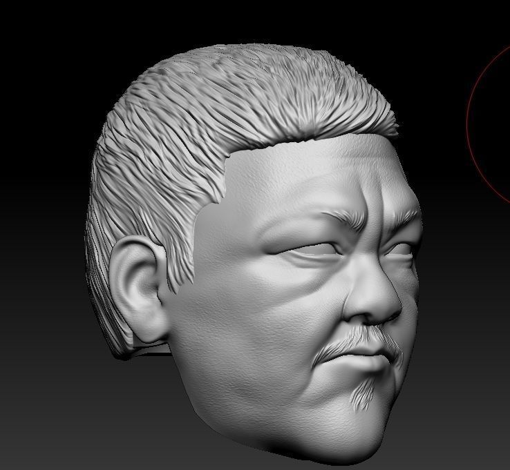 Wong - Headsculpt for Action Figures 3D print model 3D print model_5