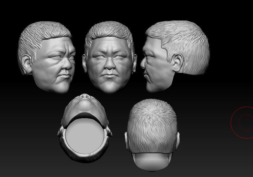 Wong - Headsculpt for Action Figures 3D print model 3D print model_4