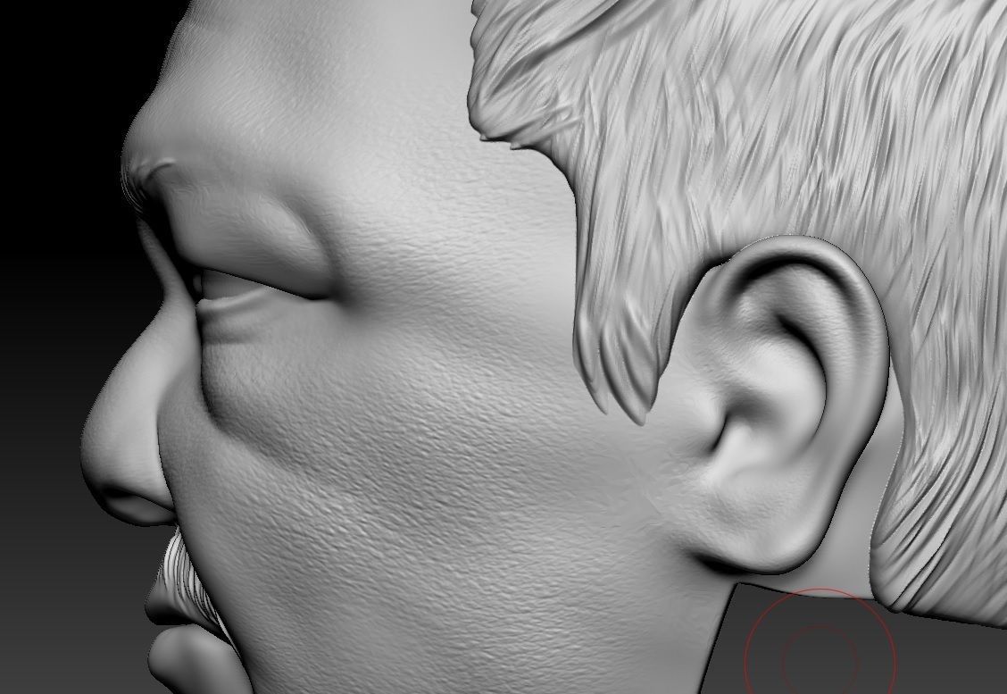 Wong - Headsculpt for Action Figures 3D print model 3D print model_9