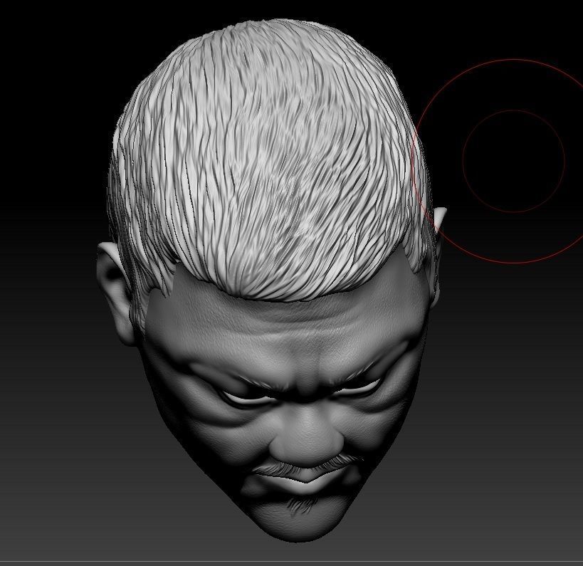 Wong - Headsculpt for Action Figures 3D print model 3D print model_7