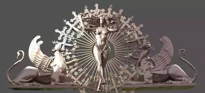 Solar Sun Witch Sculpture Grand 1