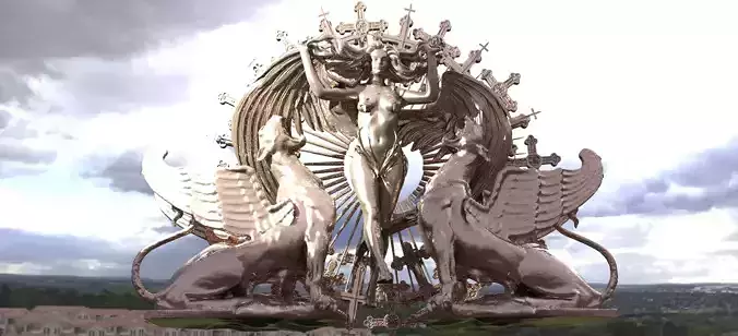 Solar Sun Anatomy Sculpture 2