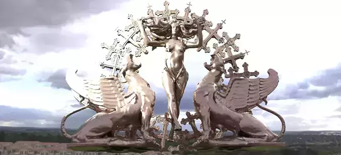 Solar Sun Anatomy Sculpture 4