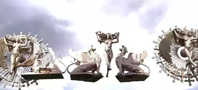 Solar Sun Anatomy Sculpture Kit bash 1 