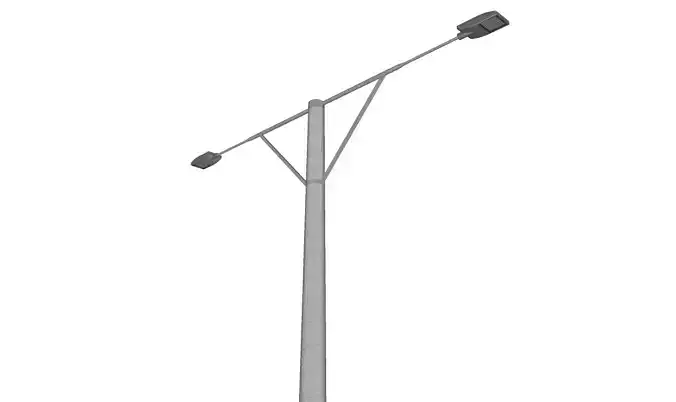 Concrete Lamp Post - Light Pole - Light Post - Street Light 12 3D model
