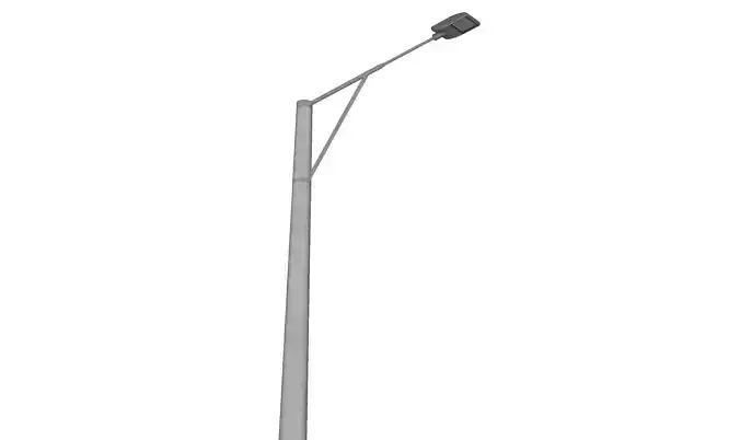 Concrete Lamp Post - Light Pole - Light Post - Street Light 13 3D model