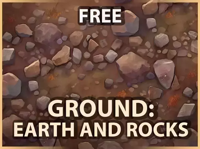 Ground - Earth and Rocks - FREE - Texture A -- Hand-Painted ----