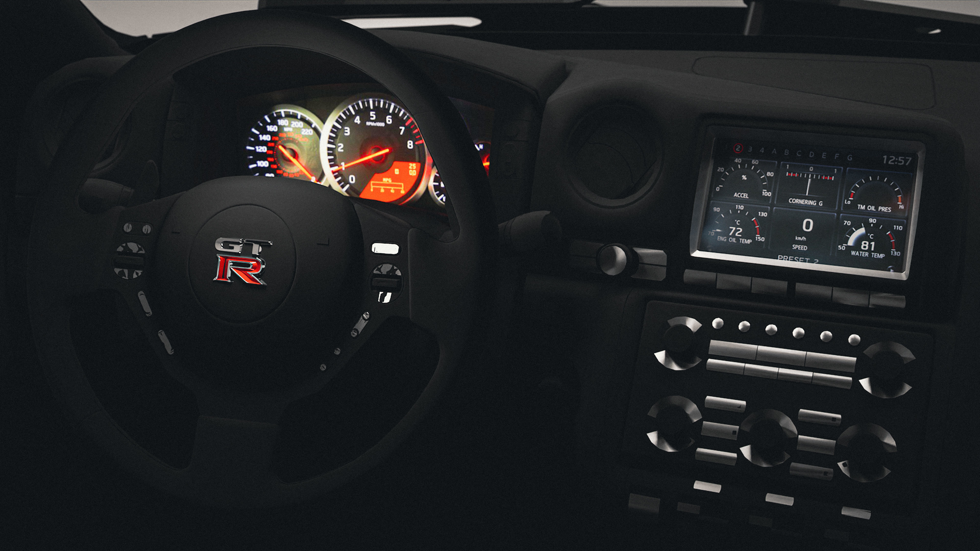 Nissan GTR R35 JDM style Low-poly 3D model_7