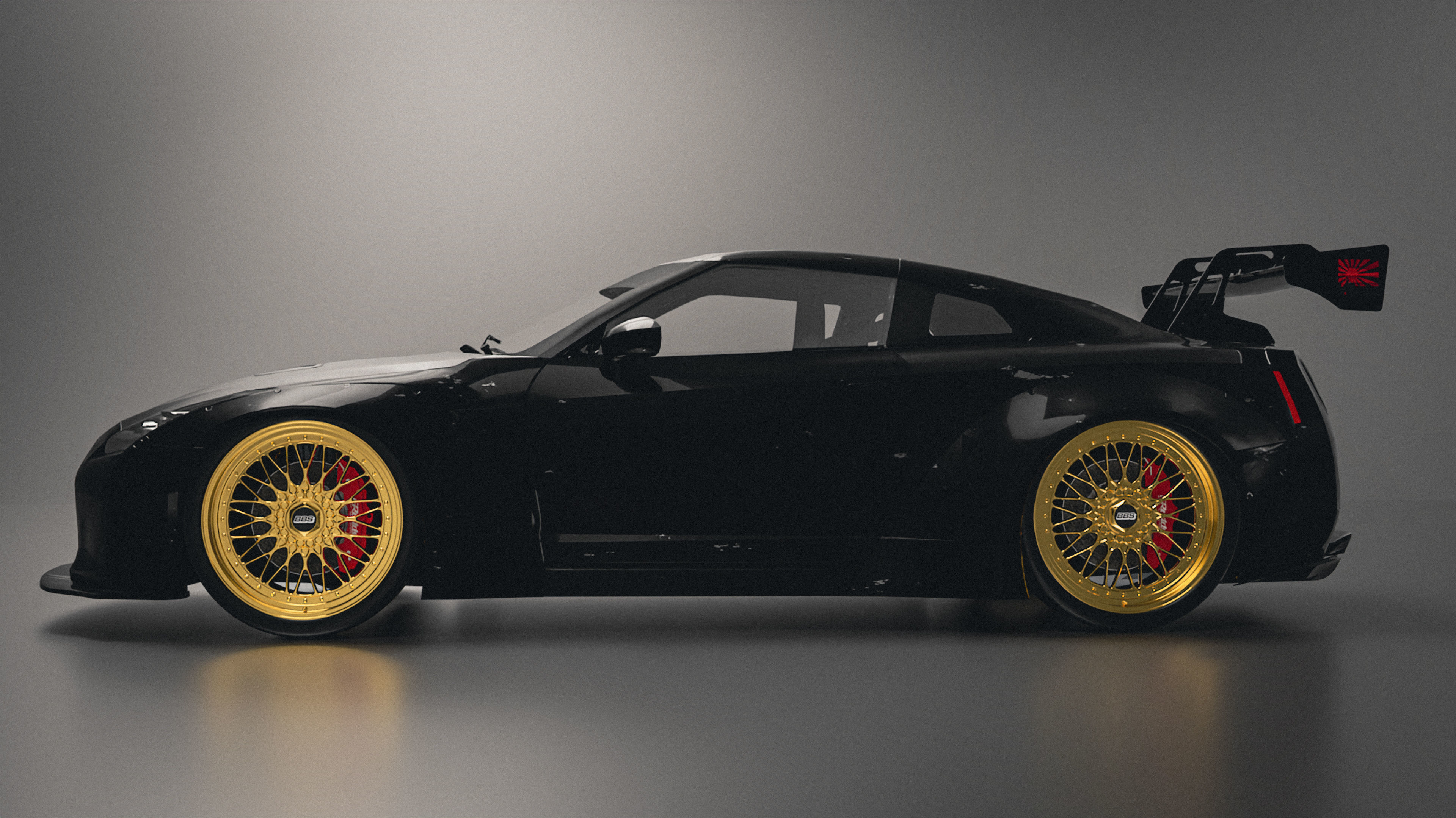 Nissan GTR R35 JDM style Low-poly 3D model_3