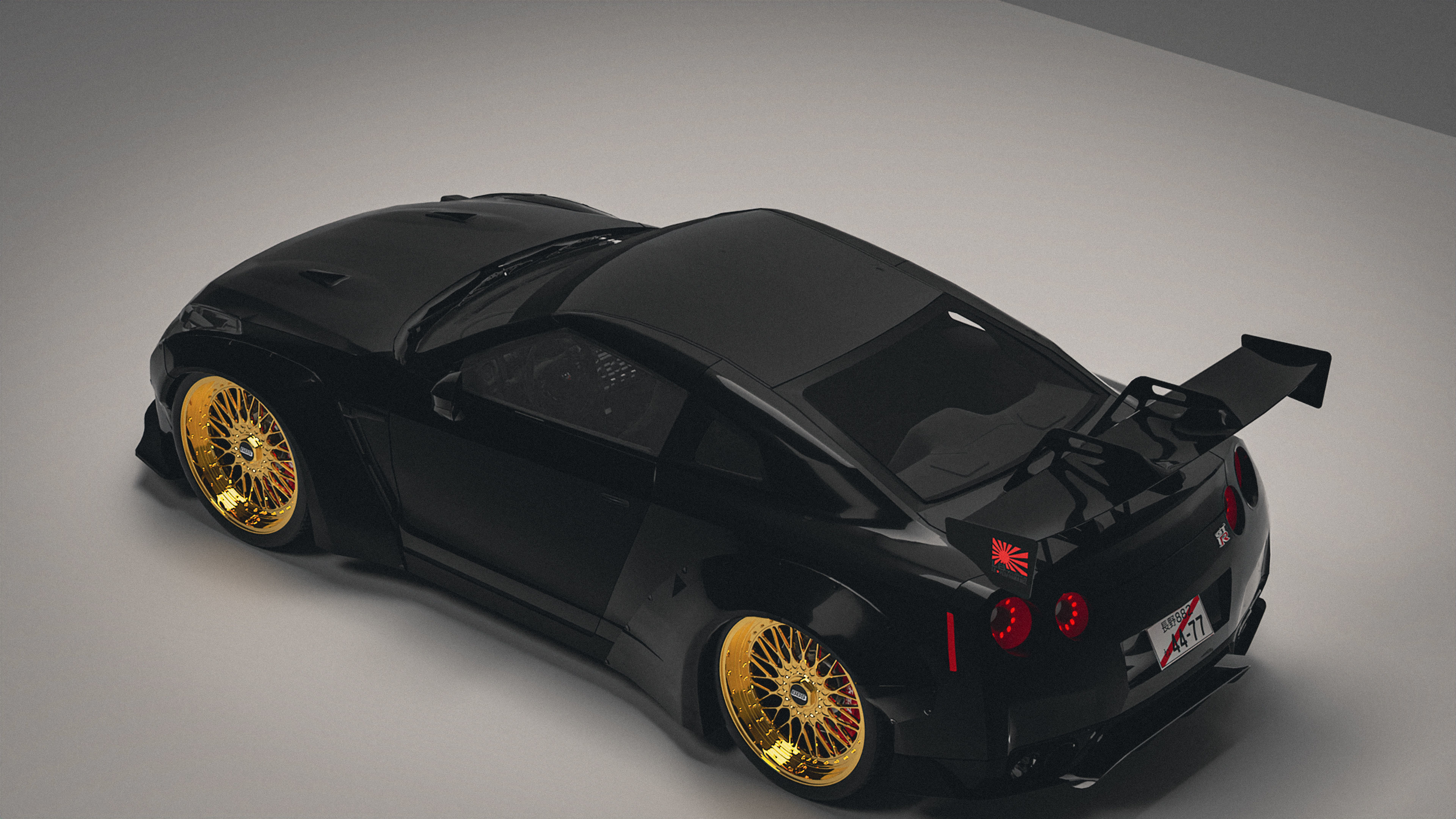 Nissan GTR R35 JDM style Low-poly 3D model_6