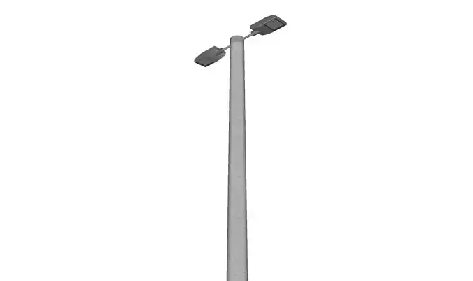Concrete Lamp Post - Light Pole - Light Post - Street Light 14 3D model