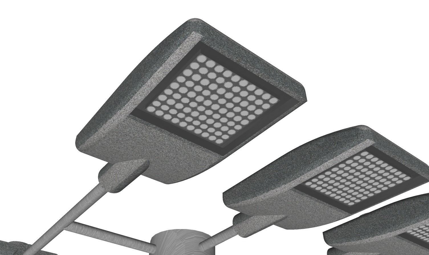 Concrete Lamp Post - Light Pole - Light Post - Street Light 16 3D model_5