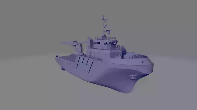 multipurpose tugboat miniature 3D print model