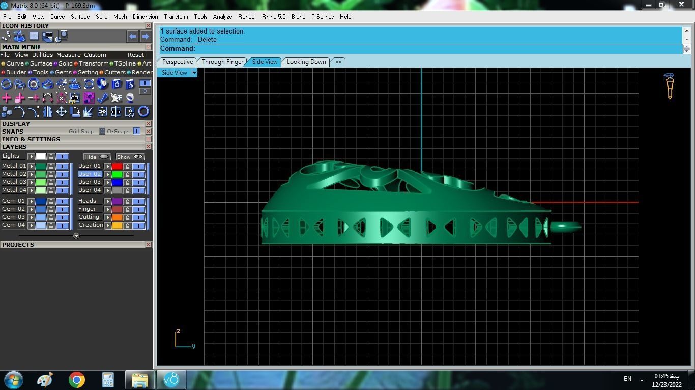 Drop Pendant 3D print model_9