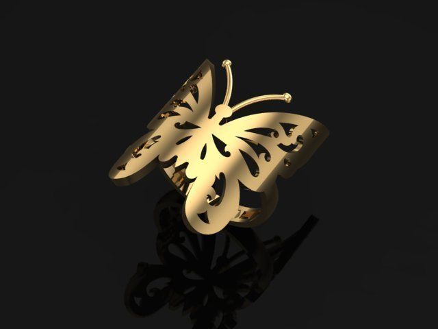 Butterfly Gold Set 3D print model_20