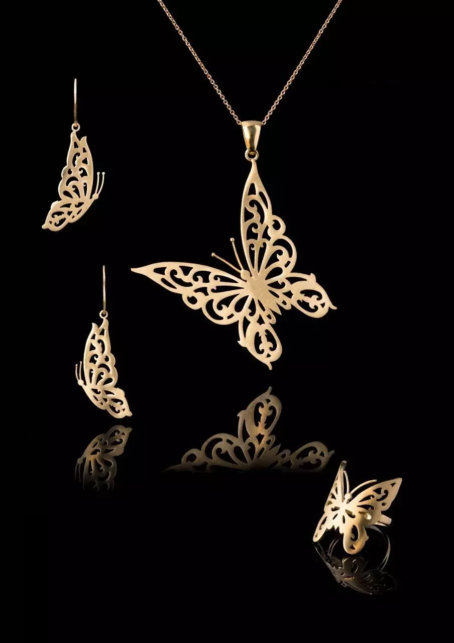 Butterfly Gold Set 3D print model_0