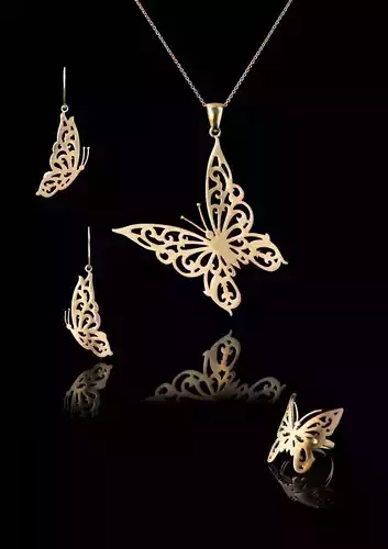 Butterfly Gold Set