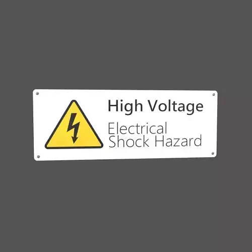 High Voltage English Version Sign v1 001