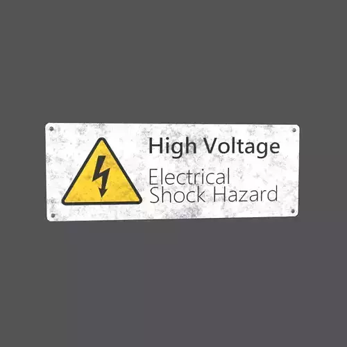 High Voltage English Version Sign v1 002