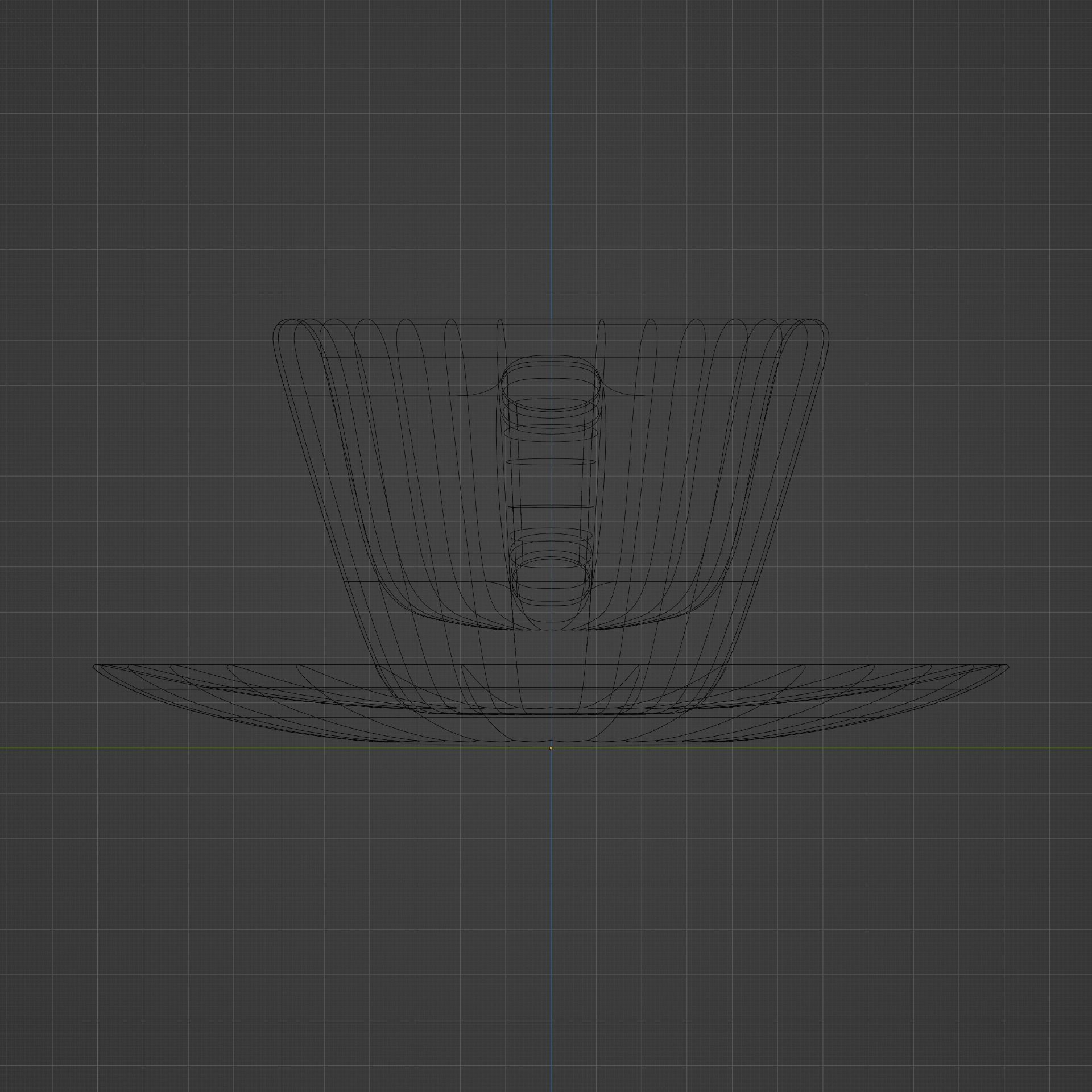Cup on a plate 3D model_5