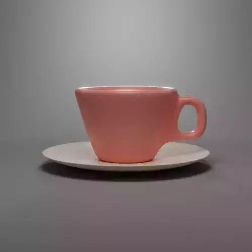 Cup on a plate
