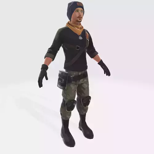 SPENCER - THE EXPLORER Low-poly 3D model