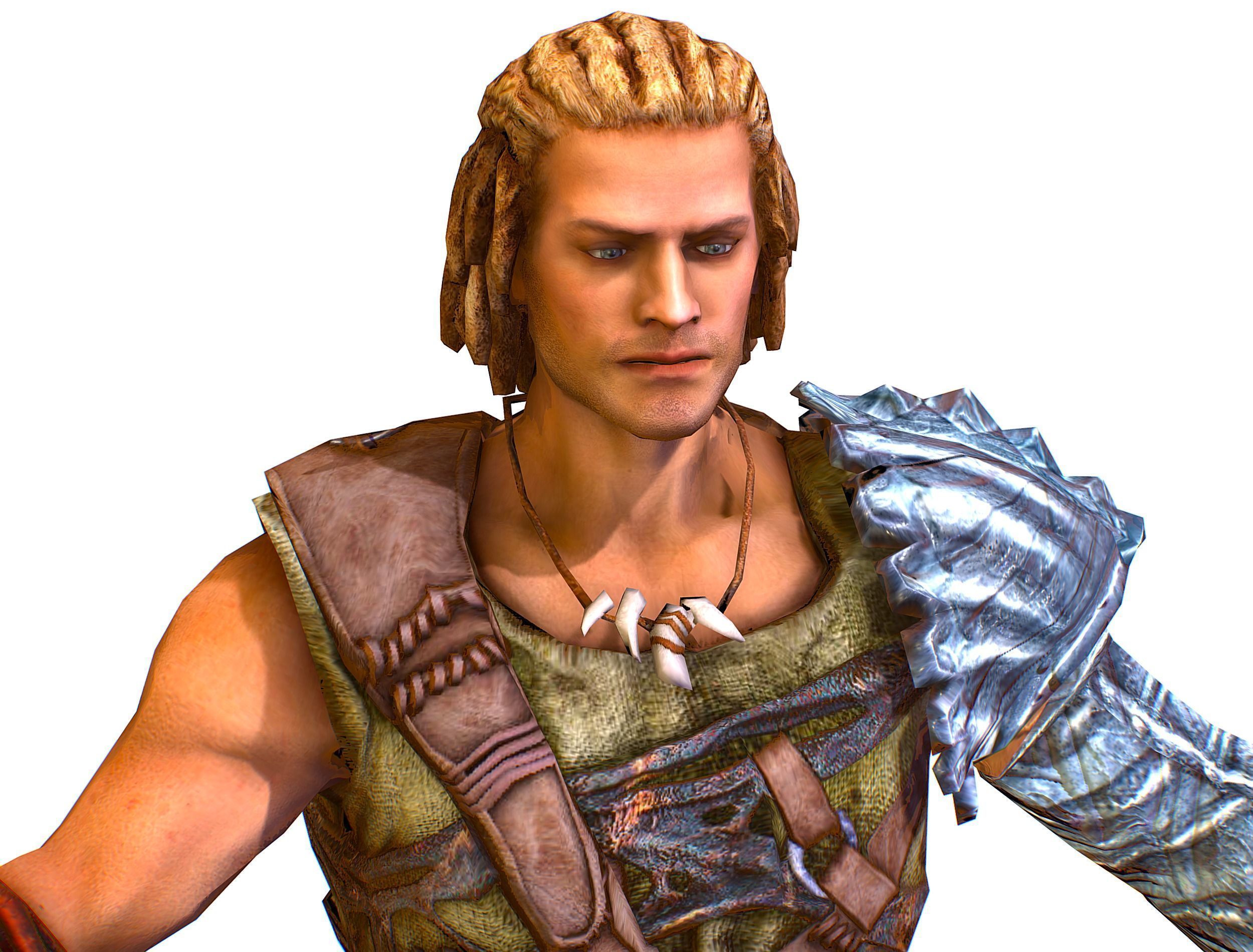 Low Poly Stem Punk Male Character Low-poly 3D model_15