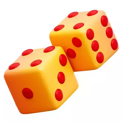 Dice 3D Icon Low-poly 3D model