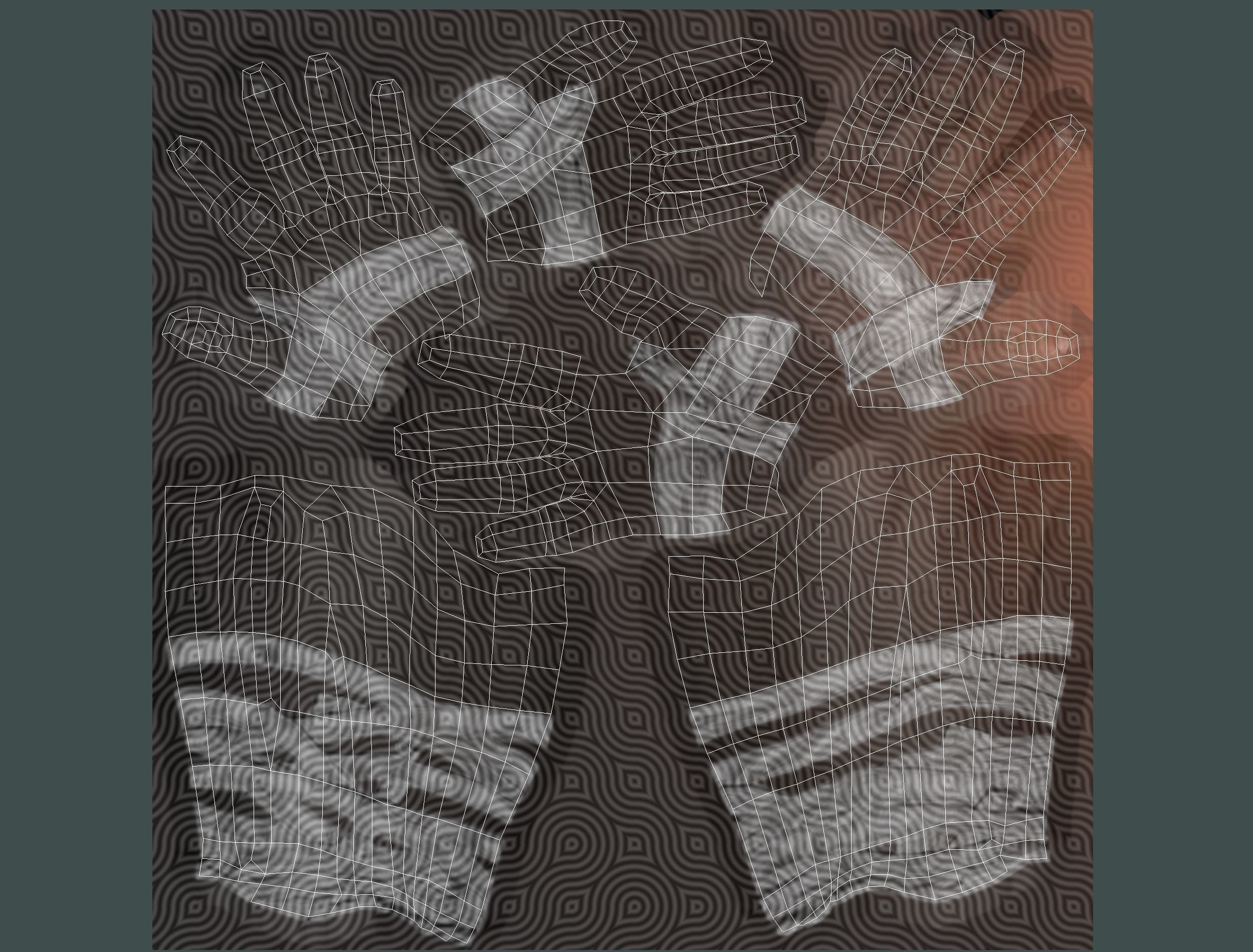 Low Poly Stem Punk Male Character Low-poly 3D model_15