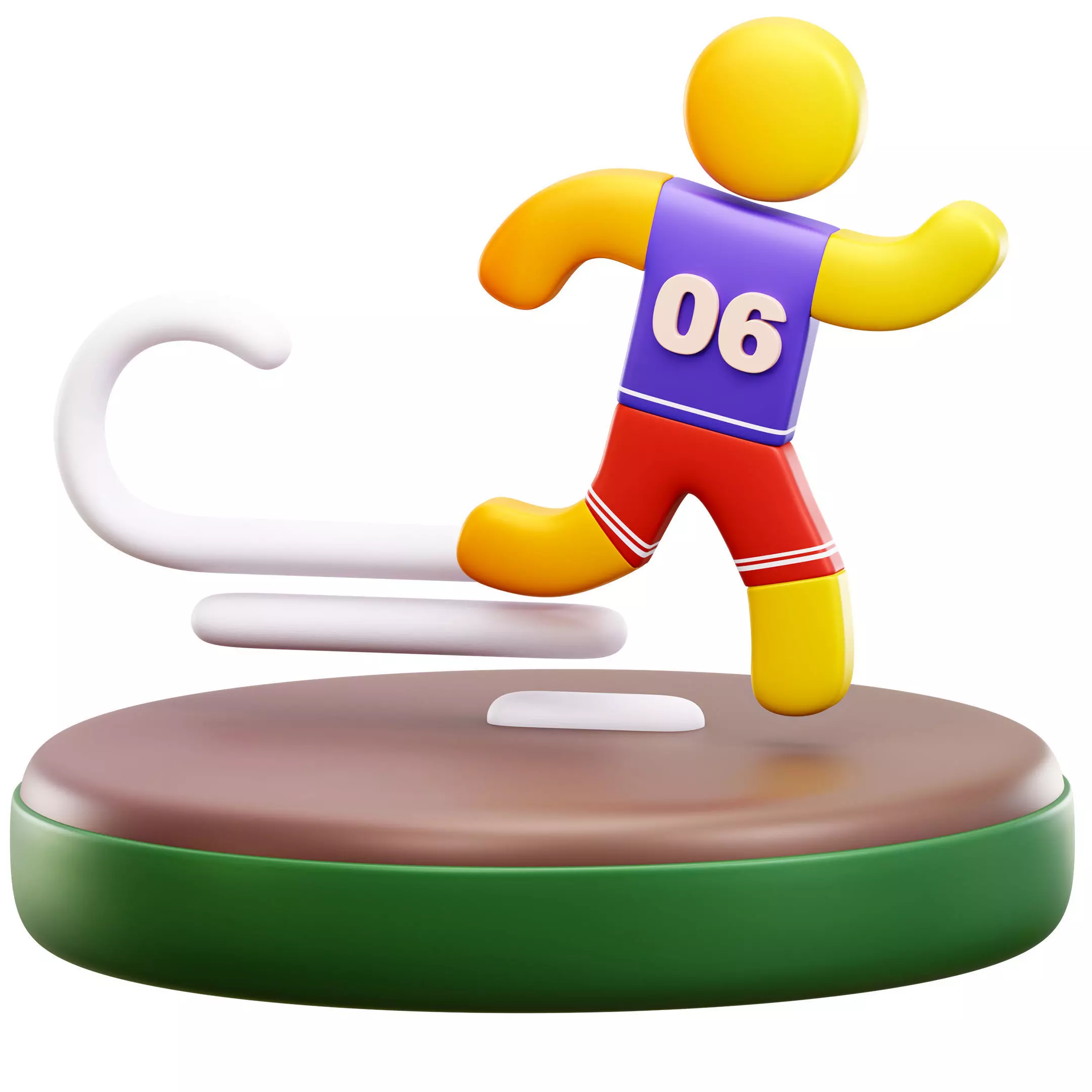 Marathon Race 3D Icon Low-poly 3D model