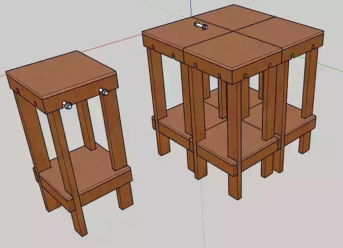 DIY modular workbench 18x18x40