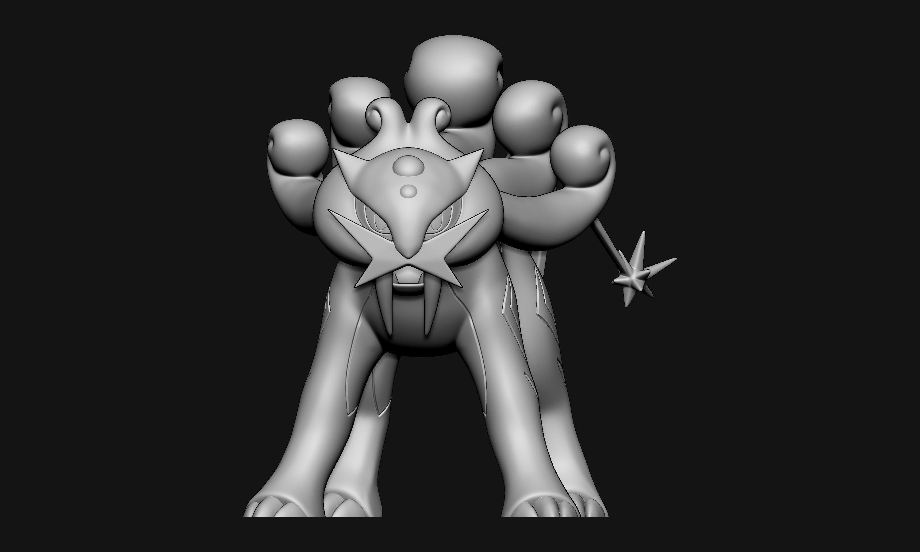 Pokemon - Raikou with 2 poses 3D print model_3