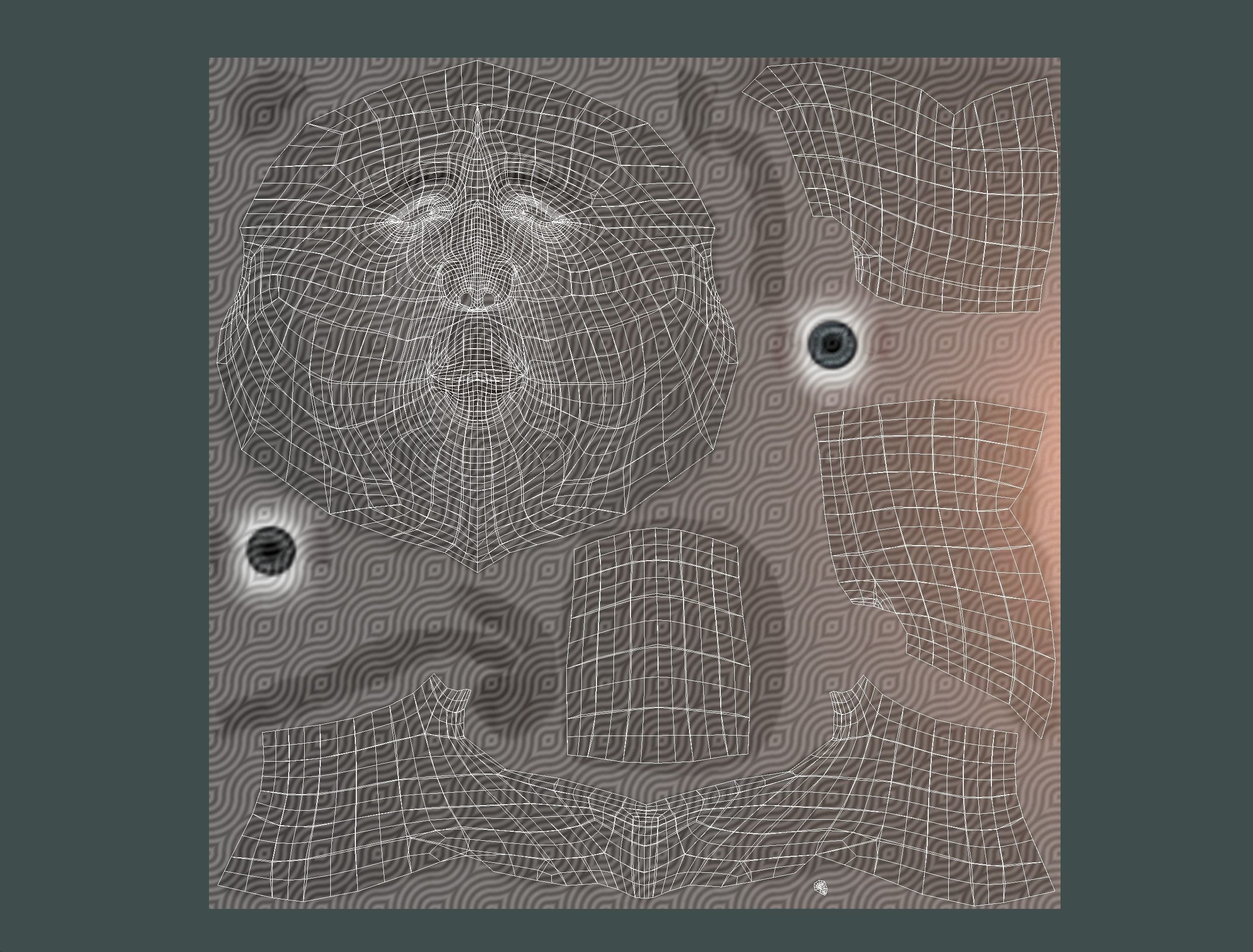 Hi Poly model Base Man Character Body Low-poly 3D model_26