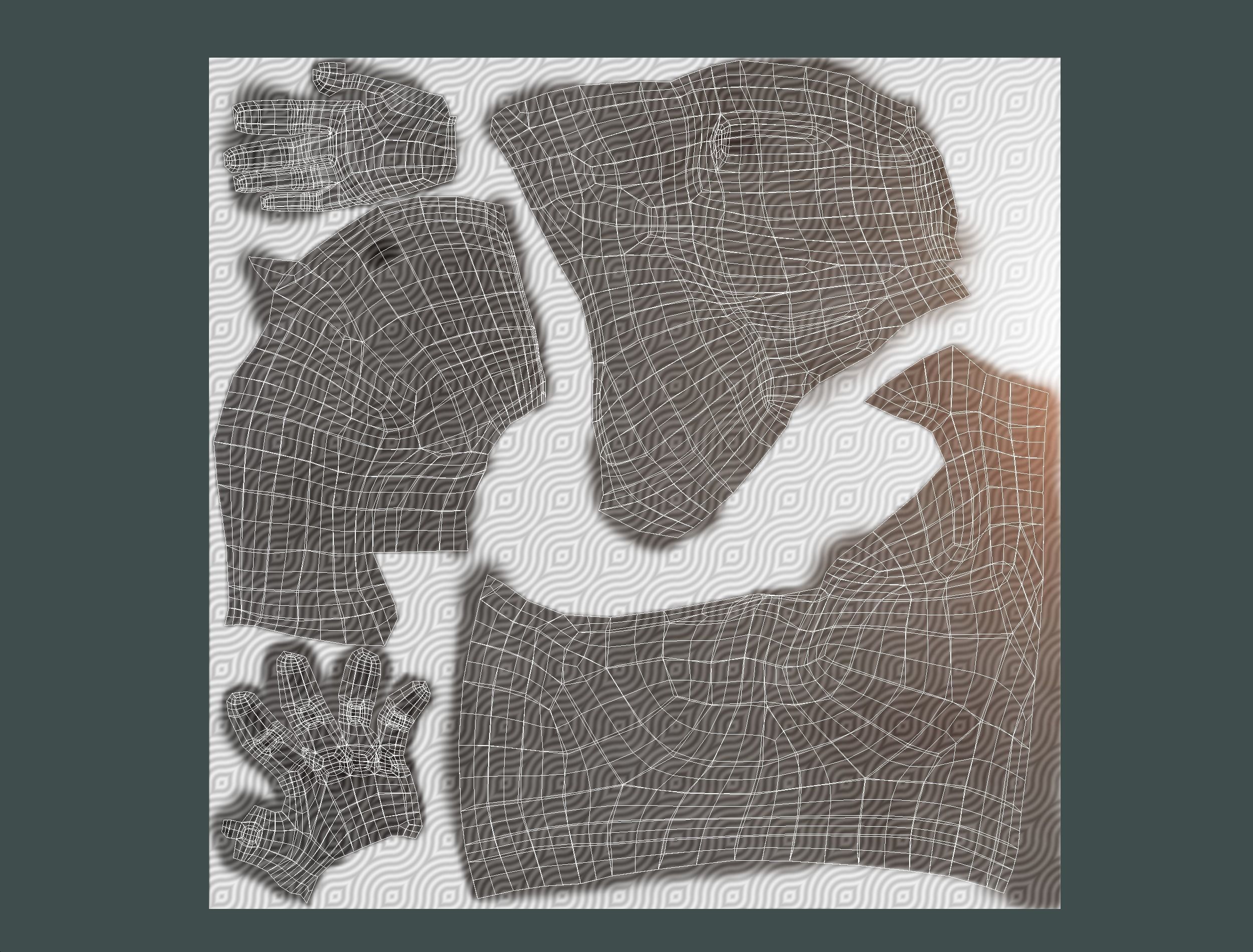 Hi Poly model Base Man Character Body Low-poly 3D model_27