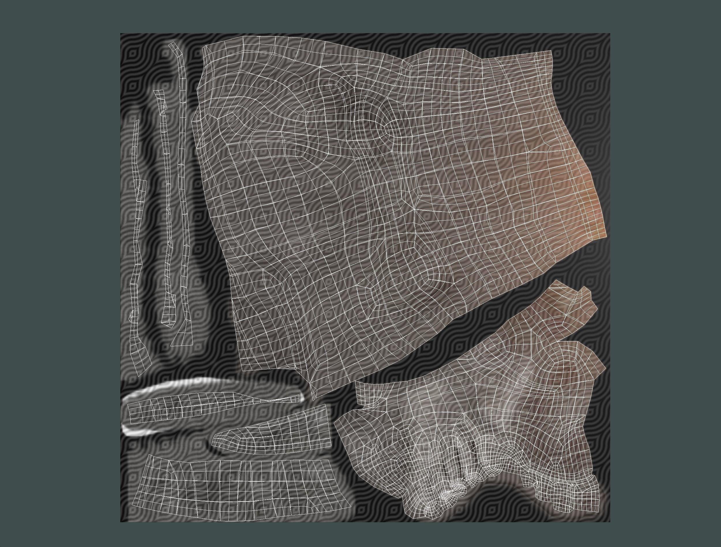 Hi Poly model Base Man Character Body Low-poly 3D model_28