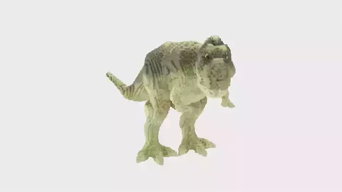 T-Rex Voxel Style