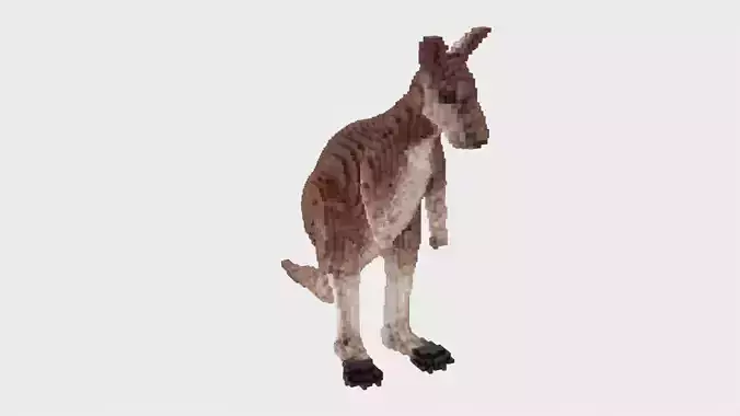 Kangaroo Voxel Style