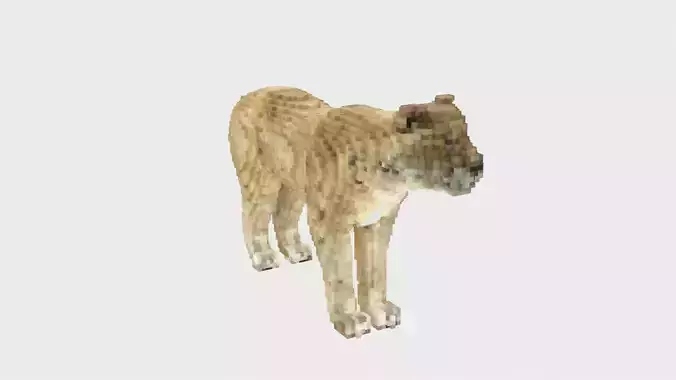 Lion Voxel Style