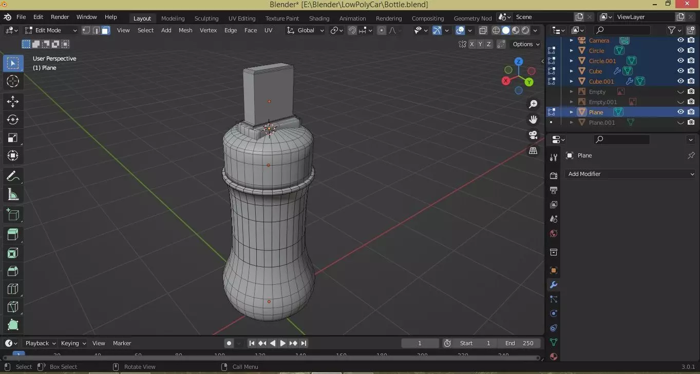 3D Source Bottle Model 3D model_0