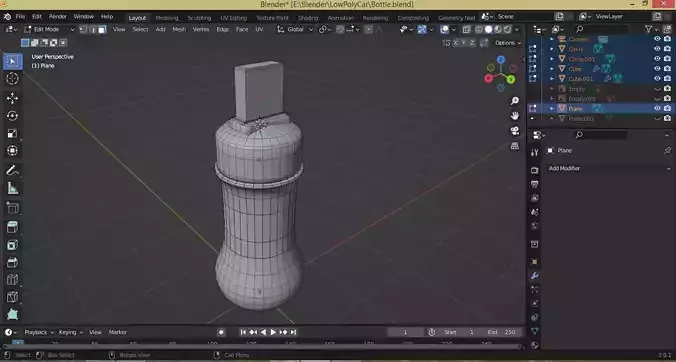 3D Source Bottle Model