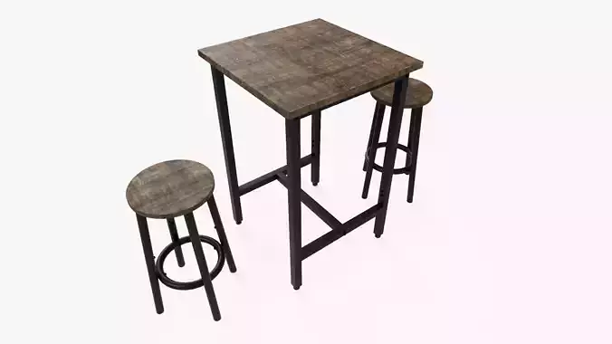 Dining Set bar table and two stools